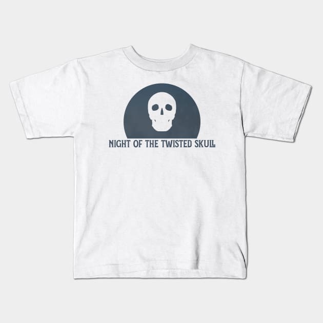 night of the twisted skulls (dark blue) Kids T-Shirt by McNerdic